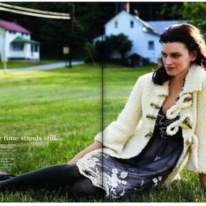 Anthropologie Y2K Sleeping on Snow Ivory Teddy Bear Sherpa Toggle Coat S